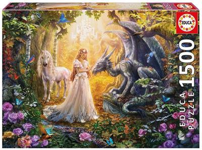 EDUCA 17696 ΠΑΖΛ 1500ΤΕΜ. DRAGON PRINCESS AND UNICORN