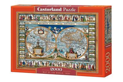 CASTORLAND 200733 ΠΑΖΛ 2000ΤΕΜ. MAP OF THE WORLD, 1639