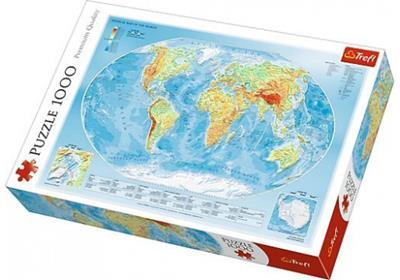 TREFL 10463 ΠΆΖΛ 1000ΤΕΜ. PHYSICAL MAP OF THE WORLD