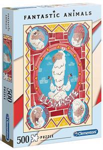 CLEMENTONI ΠΆΖΛ 500ΤΕΜ. COLLECTION FANTASTIC ANIMALS LLAMASTE 35069