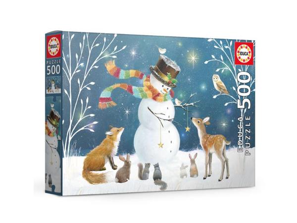 EDUCA 18957 ΠΑΖΛ 500ΤΕΜ. SNOWMAN & FRIENDS