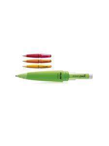 ΜΗΧΑΝΙΚΟ ΜΟΛΥΒΙ ΜΕ ΓΟΜΑ CAPSULE FLUO 1,3MM, 2Β, ΣΤΑΝΤ 20 ΤΕΜΑΧΙΩΝ 4 ΑΣΟΡΤΙ ΧΡΩΜΑΤΑ MILAN