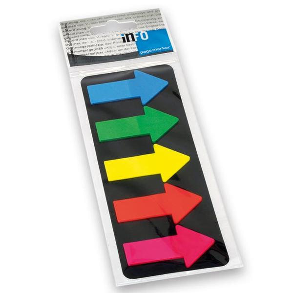 INFO NOTES ΣΕΛΙΔΟΔΕΙΚΤΕΣ 5 ΧΡΩΜΑΤΑ ΒΕΛΟΣ 5X25X45MM 5X25Φ