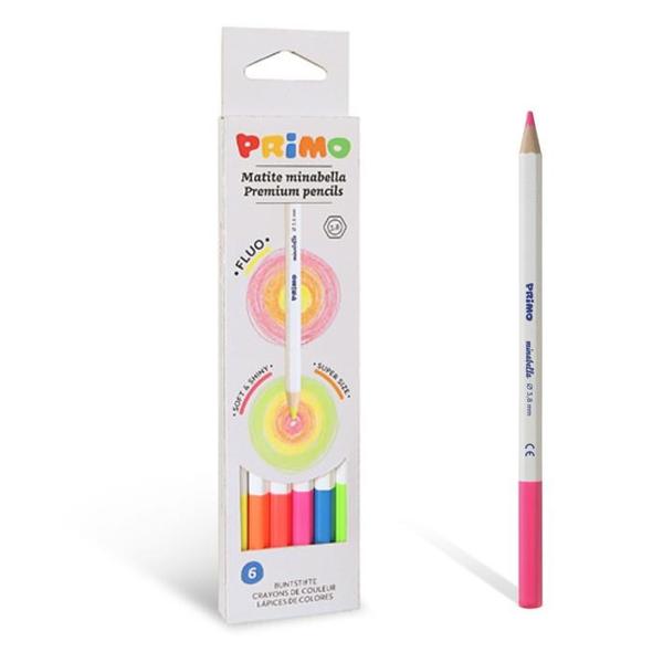 * ΞΥΛΟΜΠΟΓΙΕΣ MINABELLA 3.8MM FLUO, KOYTI 6 ΤΕΜΑΧΙΩΝ CMP
