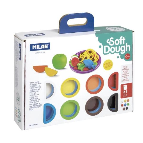 ΠΛΑΣΤΟΖΥΜΑΡΑΚΙΑ COOKING TIME 8 ΧΡΩΜΑΤΑ ΤΩΝ 59GR + (ΕΡΓΑΛΕΙΑ), ΣΕΤ 8 ΤΕΜΑΧΙΩΝ MILAN