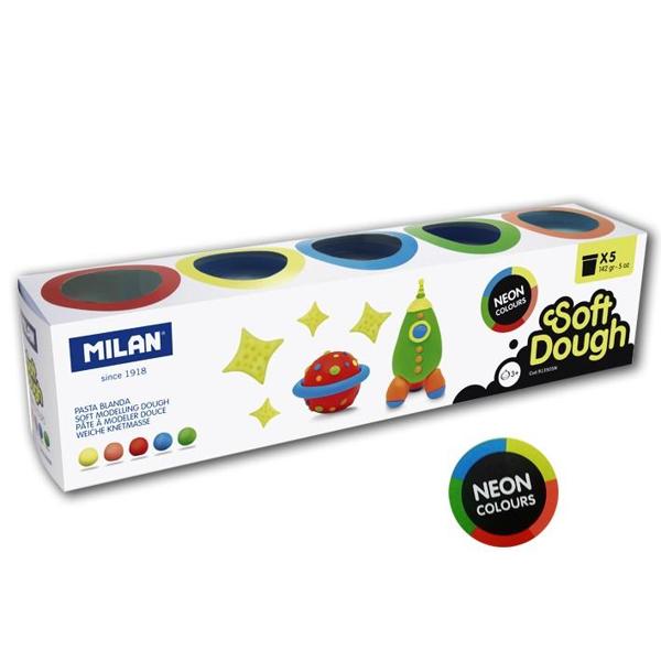 * ΠΛΑΣΤΟΖΥΜΑΡΑΚΙΑ 5 NEON ΧΡΩΜΑΤΑ ΤΩΝ 142GR, ΣΕΤ 5 ΤΕΜΑΧΙΩΝ MILAN