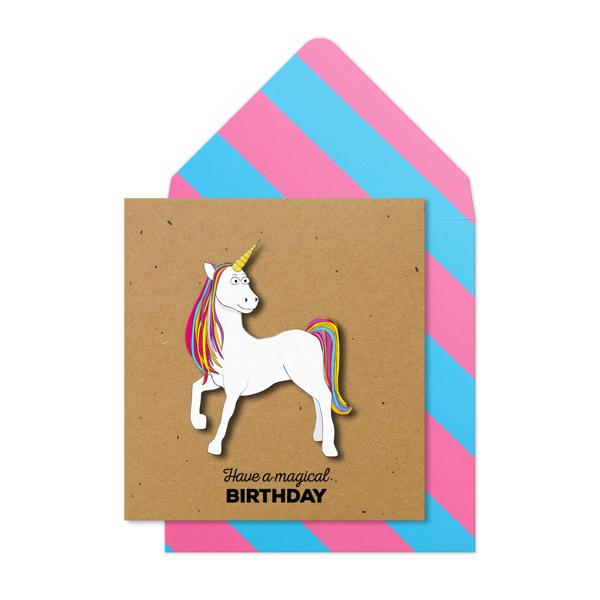 ΕΥΧΕΤΗΡΙΑ ΚΑΡΤΑ "HAVE A MAGICAL BIRTHDAY" - ΜΟΝΟΚΕΡΟΣ