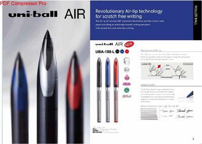 ΣΤΥΛΟ UNIBALL AIR 0,7mm ΥΓΡΗΣ ΜΕΛΑΝΗΣ - ΚΟΚΚΙΝΟ